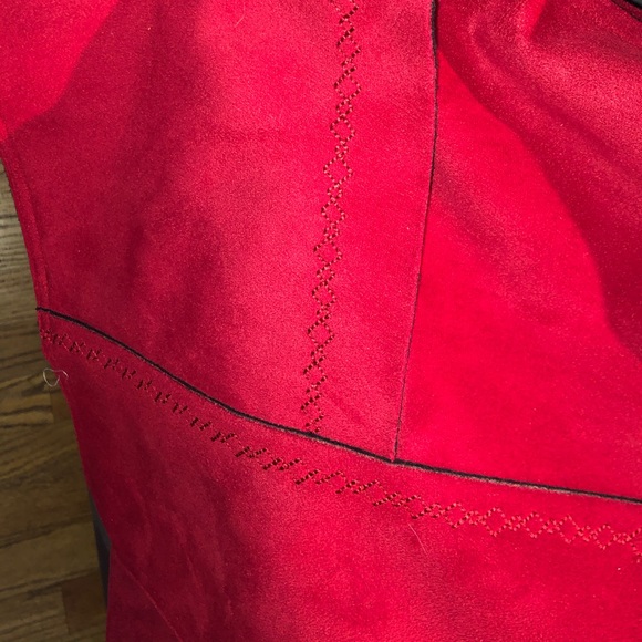Great red Alfred dunner faux suede jacket - Picture 7 of 10